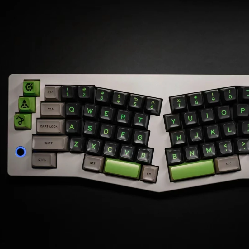 Imagem -03 - Echome Green Screen Keycap Vintage Abs Duas Cores Teclado Cap SA Perfil Chave Cap para Teclado Mecânico Presente 172 Chaves Conjunto Completo