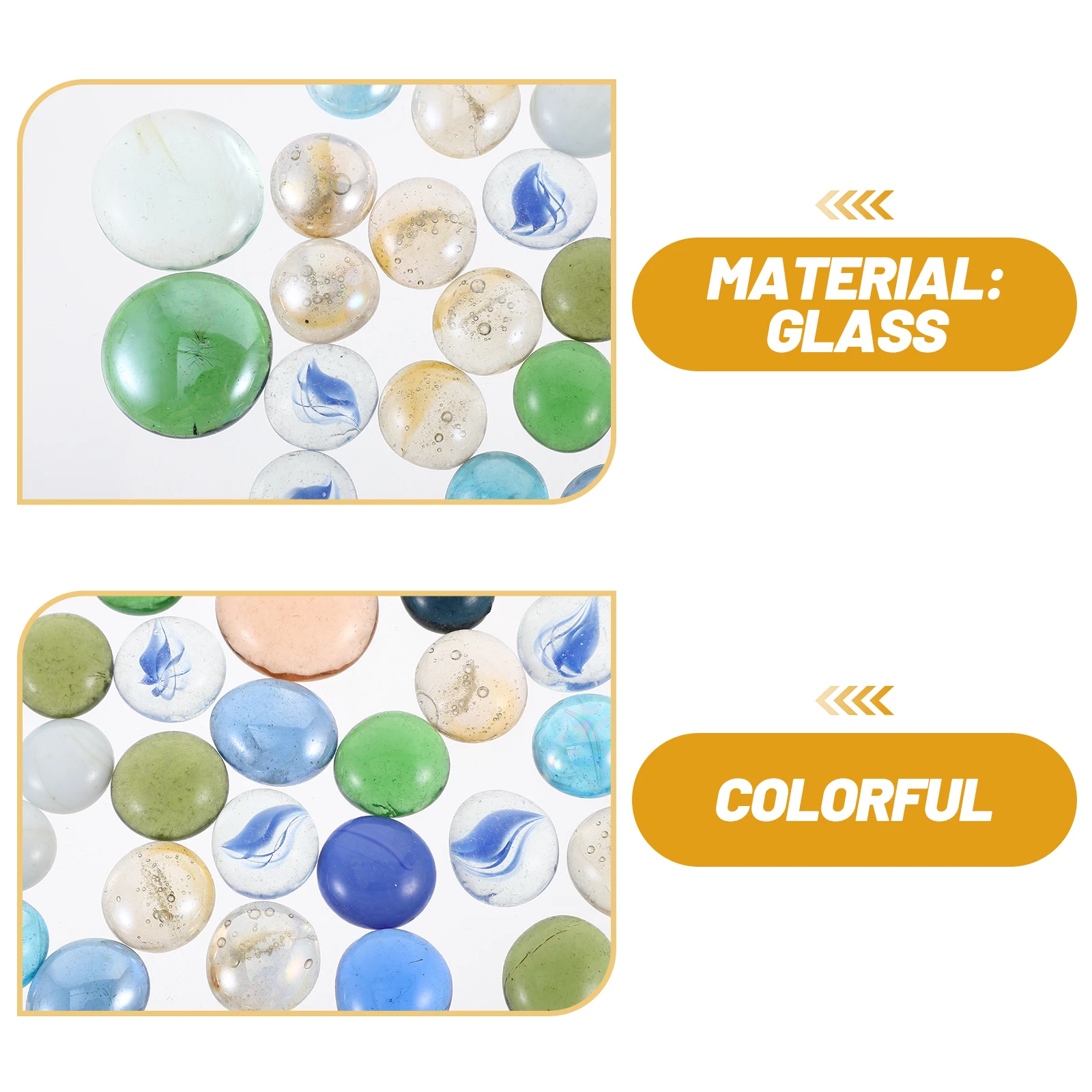 

Aquarium Terrarium Glass Stones Fish Tank Decorative Fluorescent Rocks Colored Glass Stones For Freshwater Saltwater