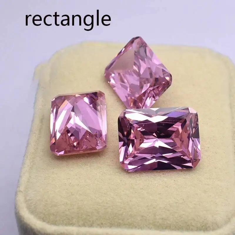 Rosa Moissanit Loser Stein 1 Karat Mehrere Formen VVS1 Rötlich-Rosa Edelstein für Verlobung Hochzeit DIY Schmuckherstellung – Detail 8