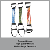 Stretch Bands For Exercise Chest Expander And Pedal Puller Latex Elastic 3-Hole Workout Resistance Stretcher For Yoga Gym