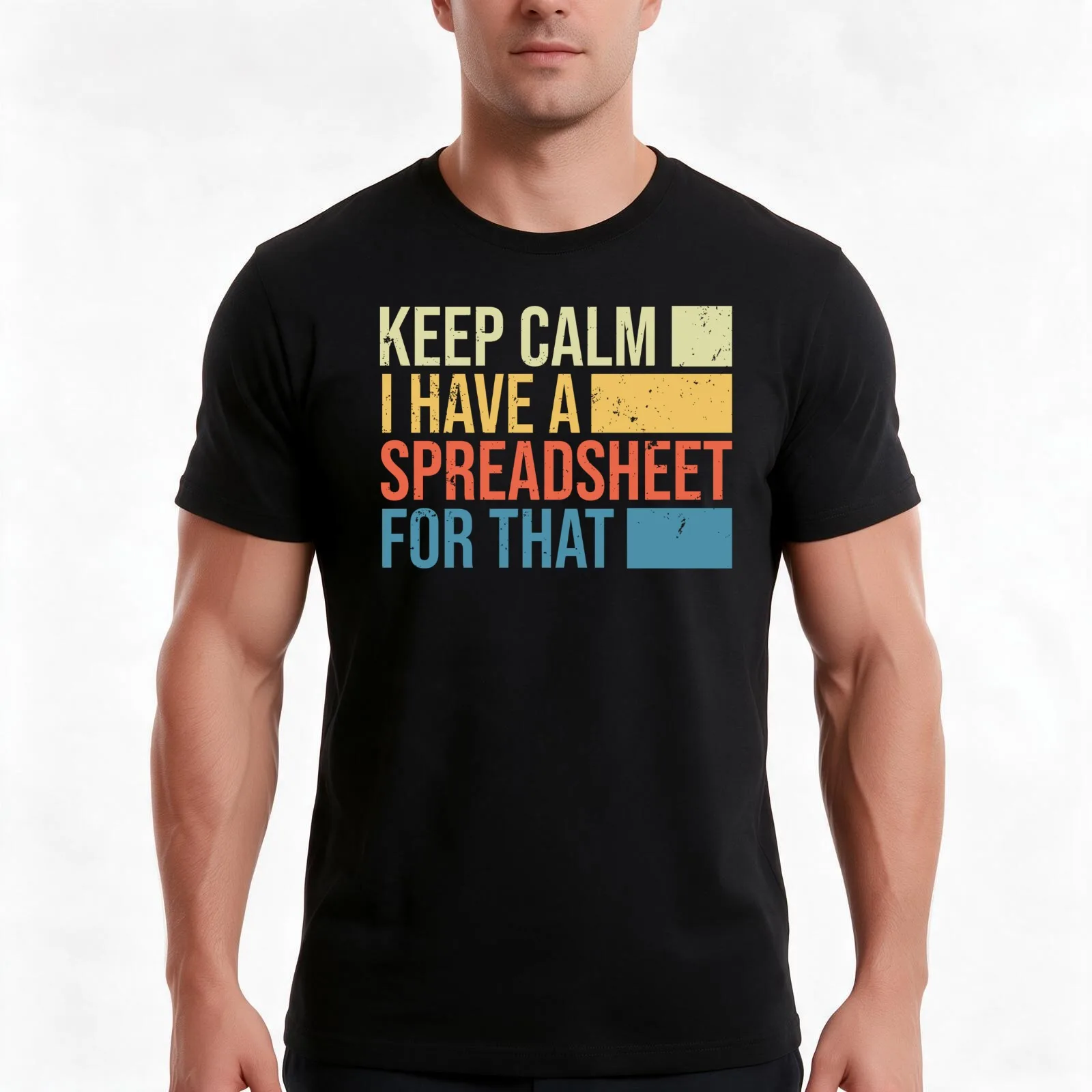 Keep Calm I Have A Spreadsheet For That: Accounting Gift Funny Accountant T-Shirt Summer Casual Cotton Tee Unisex Men Women