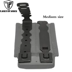 Tactical 2Pcs Durable Molle System Malice Clips Strap Buckle Accessory Nylon Quick Release Strip Fits For Magazine Pouch