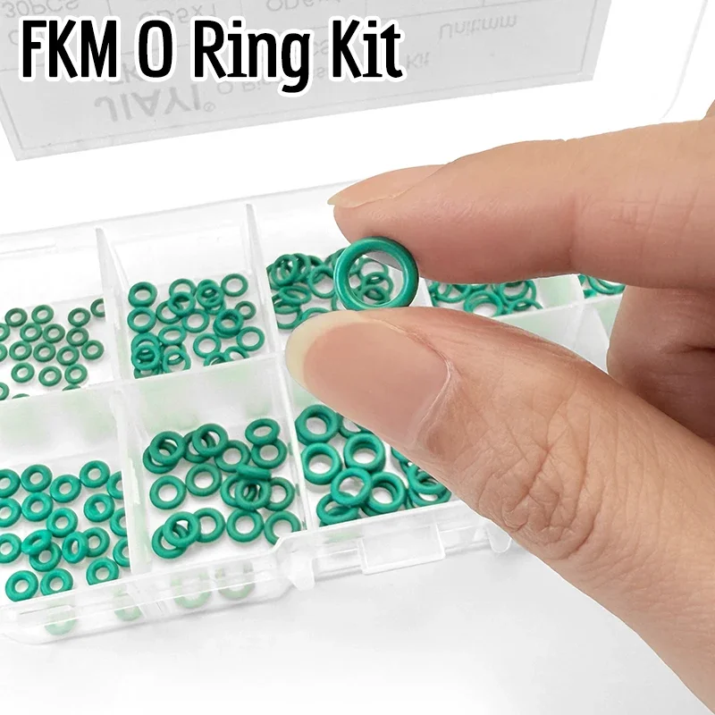 Vitons FKM Fluoro Rubber O-Ring 4-10mm OD High Temp Resistant Anti Oil Proof Sealing Ring for Auto Industrial Machinery Parts