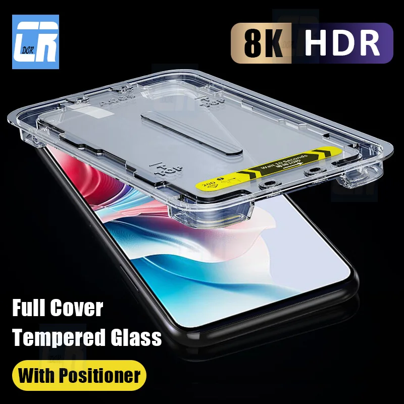 

20D One-click Installation Tempered Glass For Oppo F25 F23 F21 F19 Pro K12 K11 K11X A95 A94 A74 A72 A54S A53S Screen Protectors