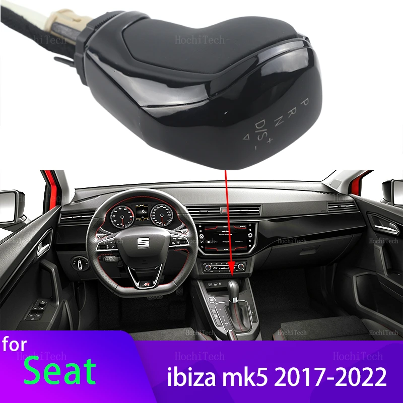

LED Gear Shift Knob for Seat Ibiza Mk5 2017-22 DSG Electronic Shifter Stick Lever Pen Handle Replacement Parts Automatic Adapter