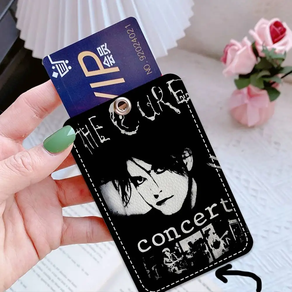 singer band The C-Cure vintage Cute Cartoon Inteated Elevator Card Acc Control Card Keychain Protective Cover Gift Keychain