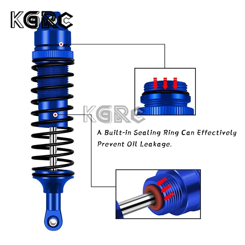 Full Metal Front And Rear Shock Absorber For Traxxas Slash 4X4 VXL 2WD Rustler Stampede Hoss 1/10 RC Car Upgrades Parts