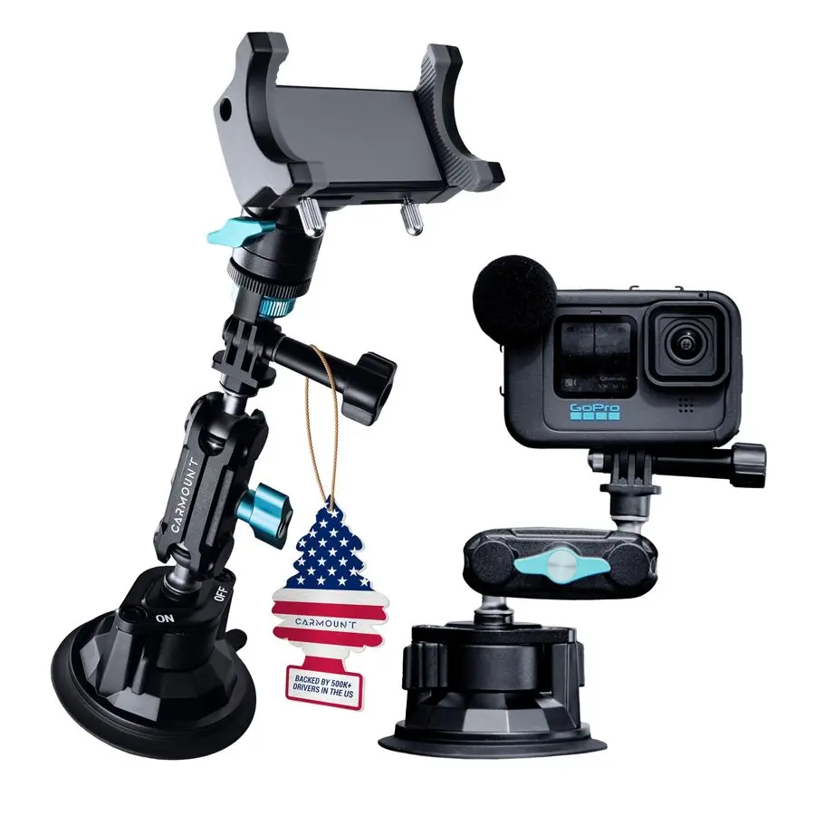 

TitanX100 Pro Heavy Duty Car Mount Window Phone Mount amp Windshield Mount Cell Phone Holder, Adjustable Suction Cup Phone Mount