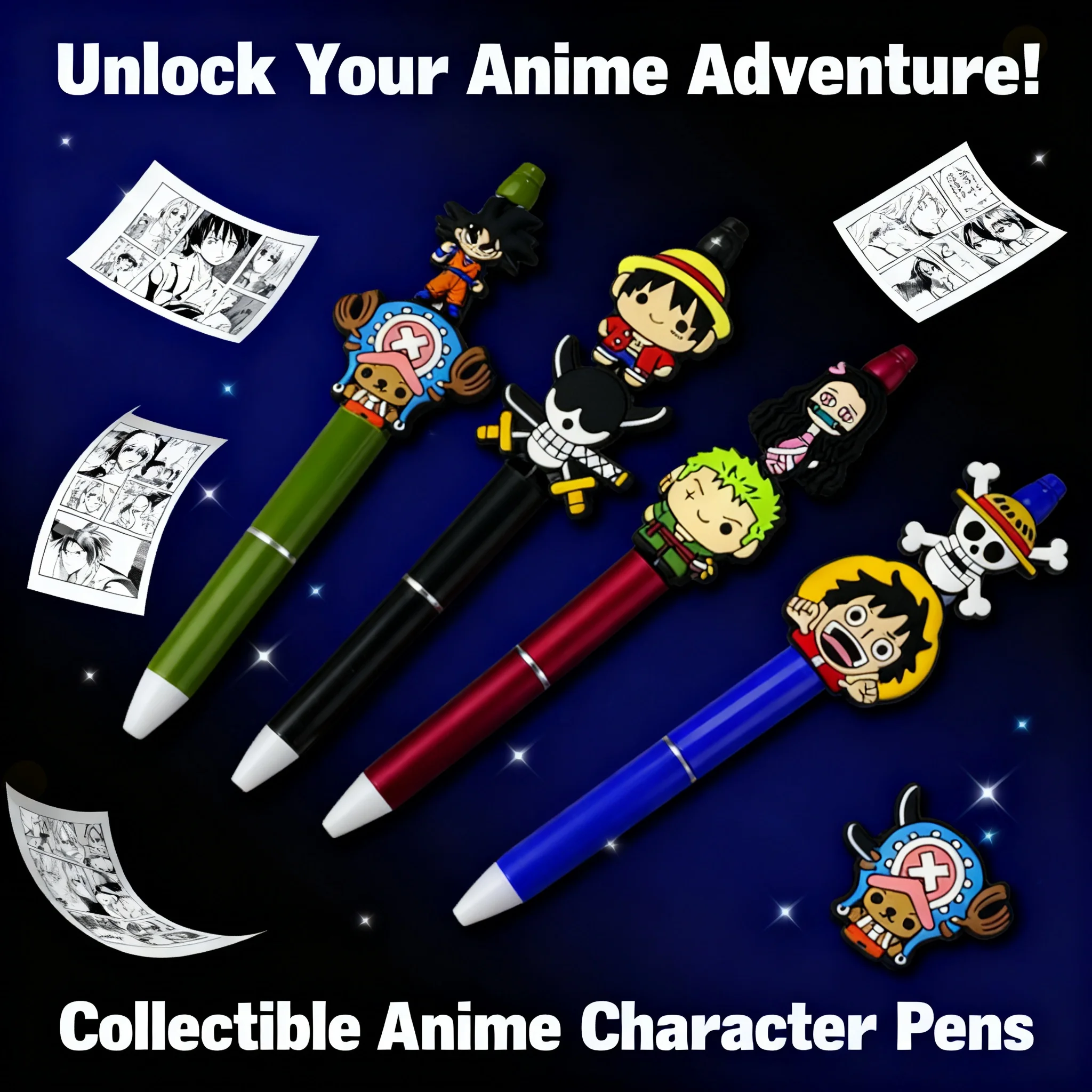 

5 шт. силиконовых бусин BANDAI One Piece Luffy Son Goku Demon Slayer для цепочек-держателей для сосок, бусины для рукоделия, детские игрушки