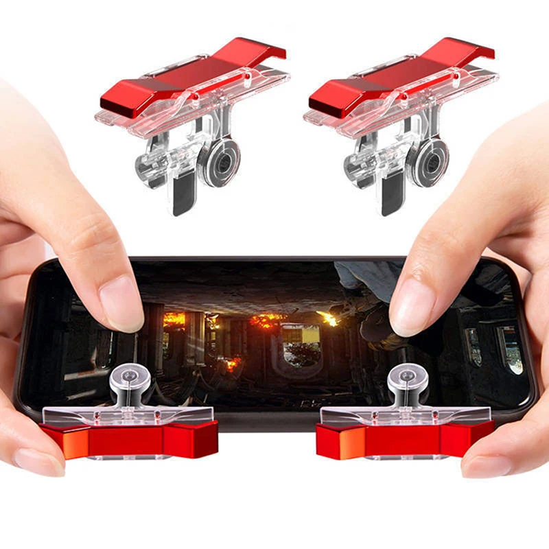 

1 pair of mobile controller shooting game board trigger aiming button L1 R1 suitable for smart phone PUBG auxiliary accelerator