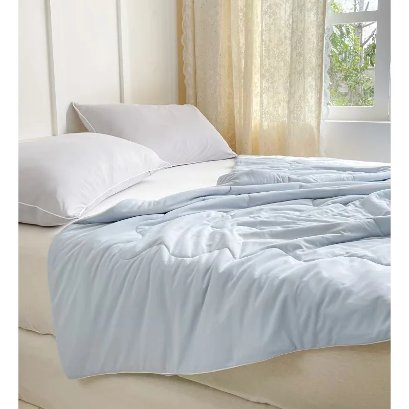 1pc Random Color 2026 Summer Cooling Pillowcase with Zipper Smooth Silky Solid Home Pillow Cover 50*70 cm Dorm Pillowcases
