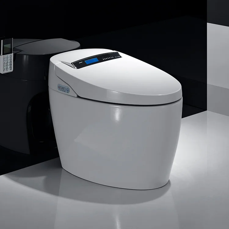 

Intelligent toilet Automatic flip-top flush ceramic automatic flushing integrated Commode S-shaped water trap toilet