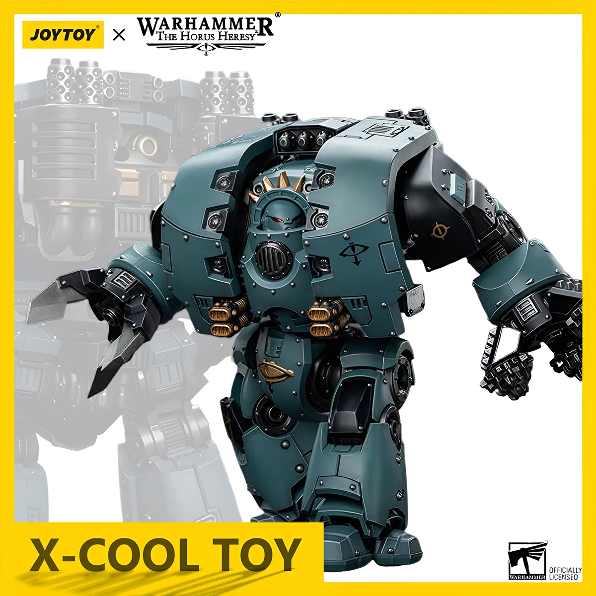 JOYTOY Warhammer Action Figure Sons of Horus Leviathan Dreadnought With Siege Drills Joints Movable Figurine Collector Model Toy