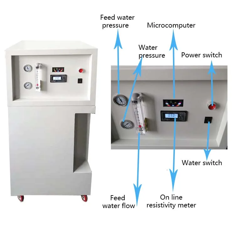 Low TOC UV UF Laboratory Water purifiers ultrapure water machine