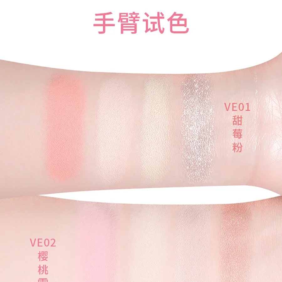 Veecci - 完全なフェイシャルメイクアップパレット、フルアイ＆パウダーセット、ビタミンEとハイライター、ブラッシュ、ブロンザー入り