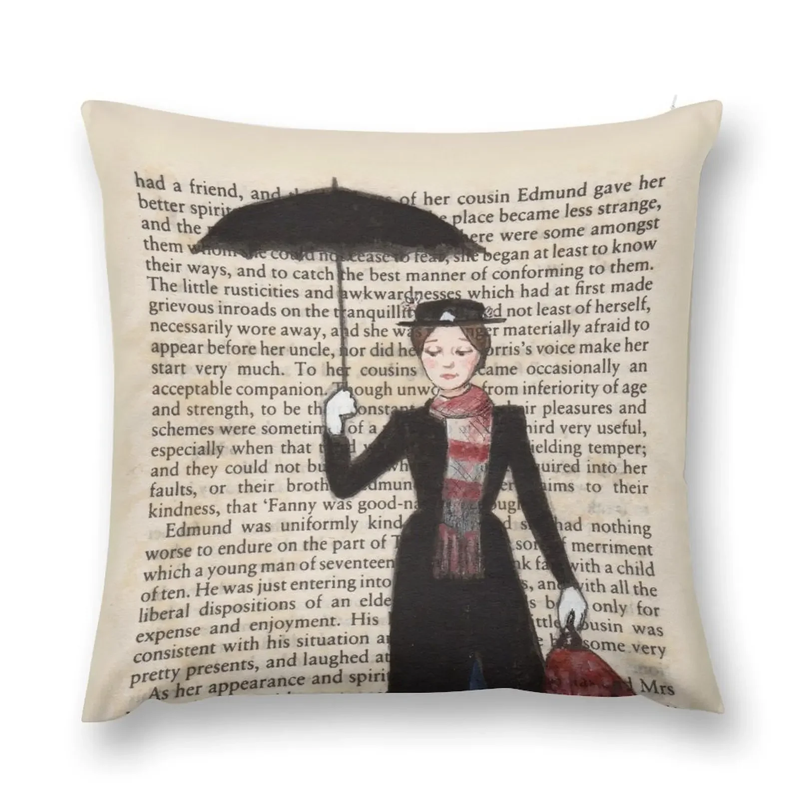 

Mary Poppins Throw Pillow Cushion Cover Luxury luxury sofa pillows pillow