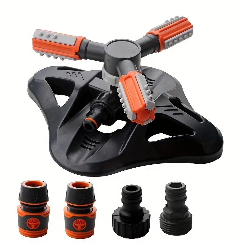 نظام الرشات من السلسلة، الرش ثلاثي الاتجاهات، مجموعة الرشات الدوارة الأوتوماتيكية 360 درجة لري الشتلات #1