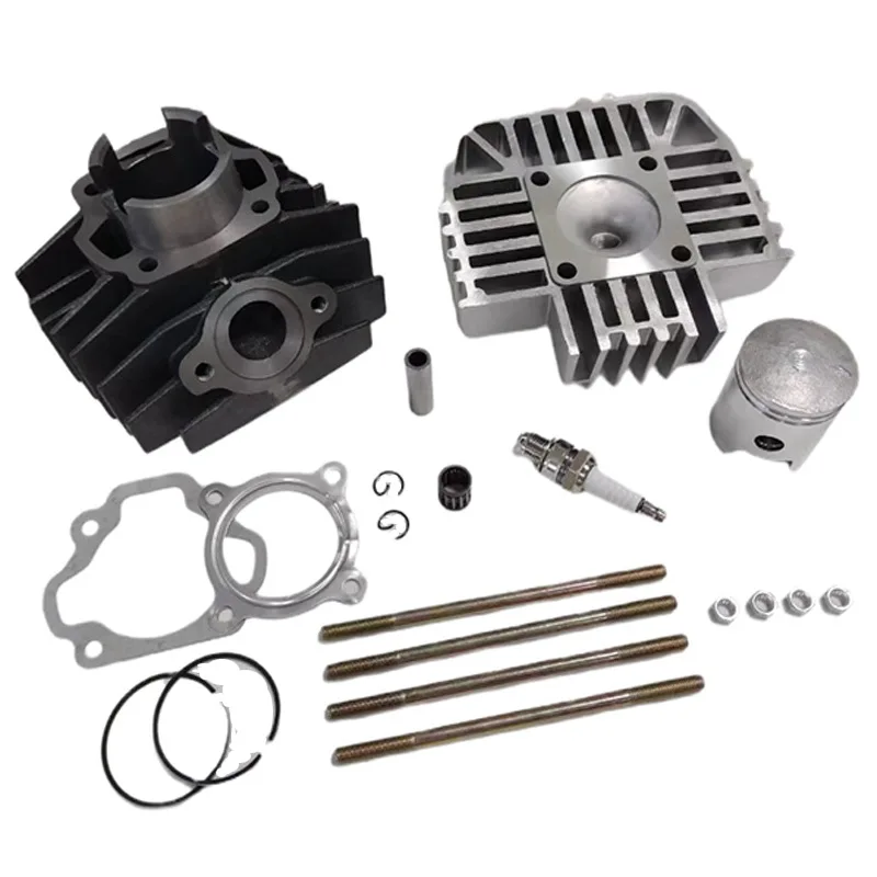 Cilindro de motor para motocicleta, dirt bike, 80cc, 47mm, kit de cilindro de furo grande, conjunto de pistão adequado para yamaha pw 80 pw80 y-zinger 1983-2006