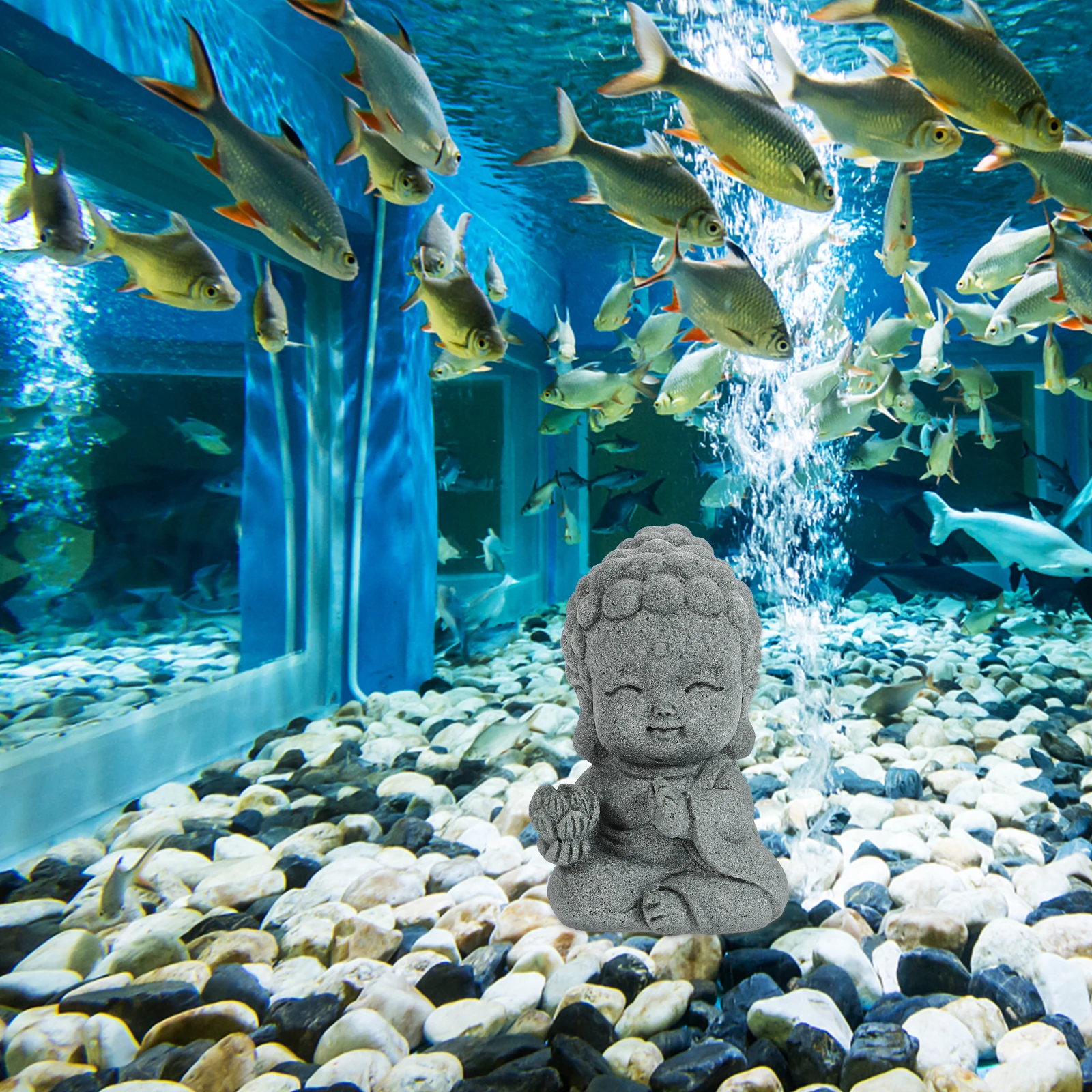 

Aquarium Buddha Decor Fish Tank Statue Small Underwater Buddha for Home Garden Desktop Decoration Statue for Home