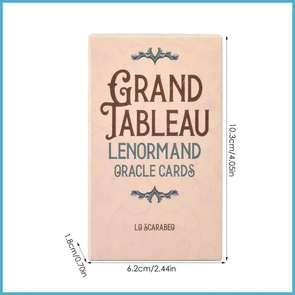 36 Full-Color ArtGame Card Divination Tarot Tableau Grand Tableau Lenormand Cloth Grand Tableau Lenormand Cartes playmy