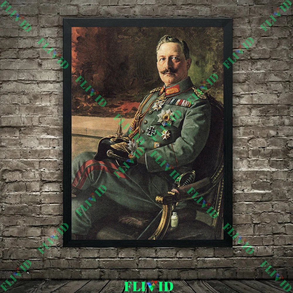 Imperial German Poster Wall Art Canvas Painting Frederick the Great King of Prussia (Friedrich II) Art Wall  Home Decor Unframed