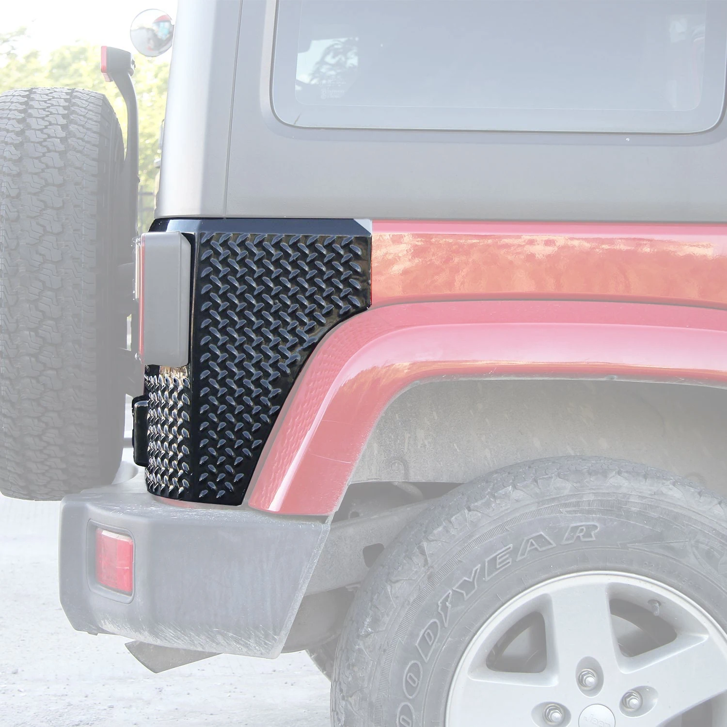 

Car Tail Corner Cowl Armor ABS Rear Light Protective Guard Sticker Cover For Jeep Wrangler TJ JK JL 1997-2023