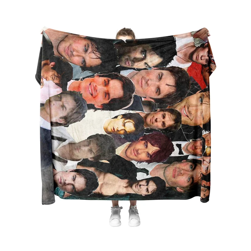 

Aertemisi Ian Somerhalder Collage Pet Blanket for Small Medium Large Dog Cat Puppy Kitten Couch Sofa Bed Decor