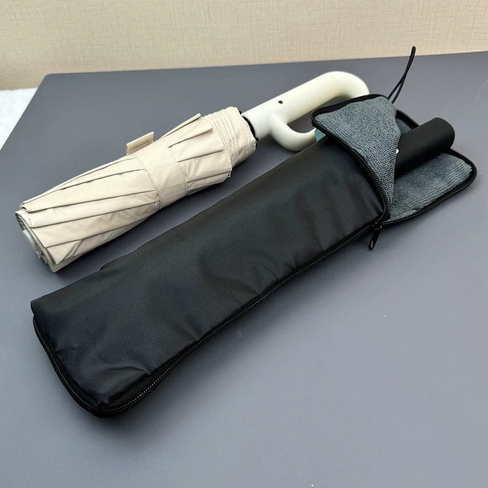1 Piece Waterproof Wet Umbrella Bag, Portable Waterproof Oxford Cloth Material, Reversible Folding Umbrella Cover with Zipper St