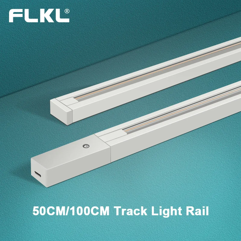 

LED Track Light Rail 0.5M 1M 2 Wire Electrified Rail With Spots Led Track Lamp Rails Spotlight For Clothing Store Home Lighting