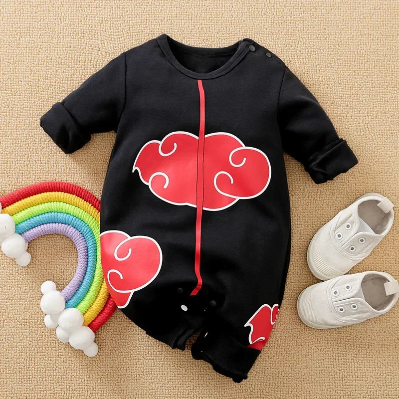 Naruto Baby Clothing Kids Pyjamas One-Pieces Bodysuits Newborn Baby Jumpsuit Spring Fall Warmth Comforts Clothes Rompers Gifts