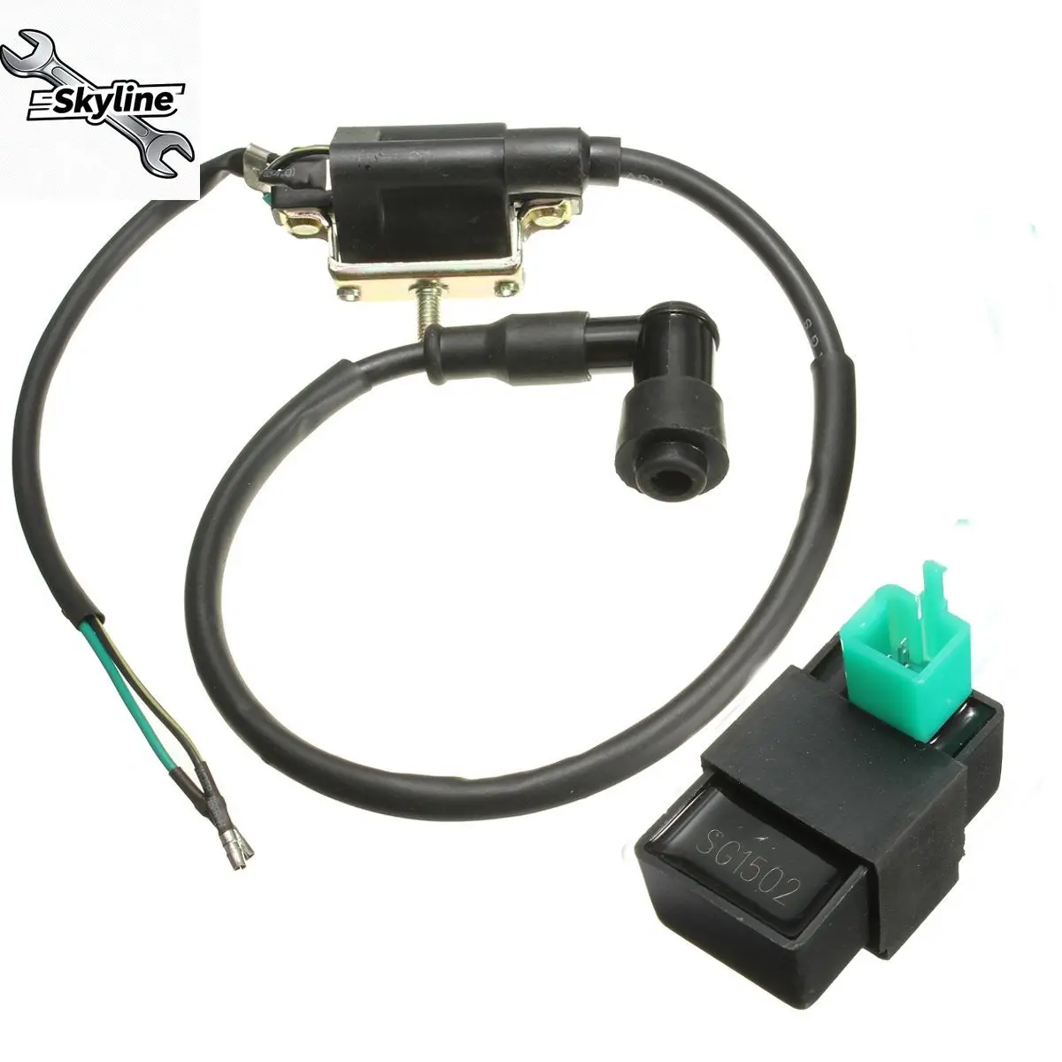 Motorcycle Ignition Coil &  UNIT kit For 50cc 70cc 90cc 110cc 125cc Dirt Pit Bike