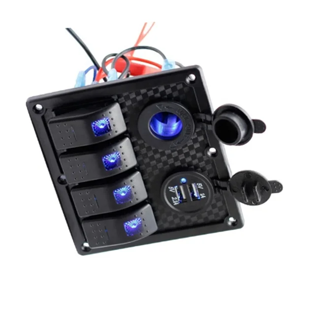 Новая 4-бандовая водонепроницаемая панель кулисного переключателя