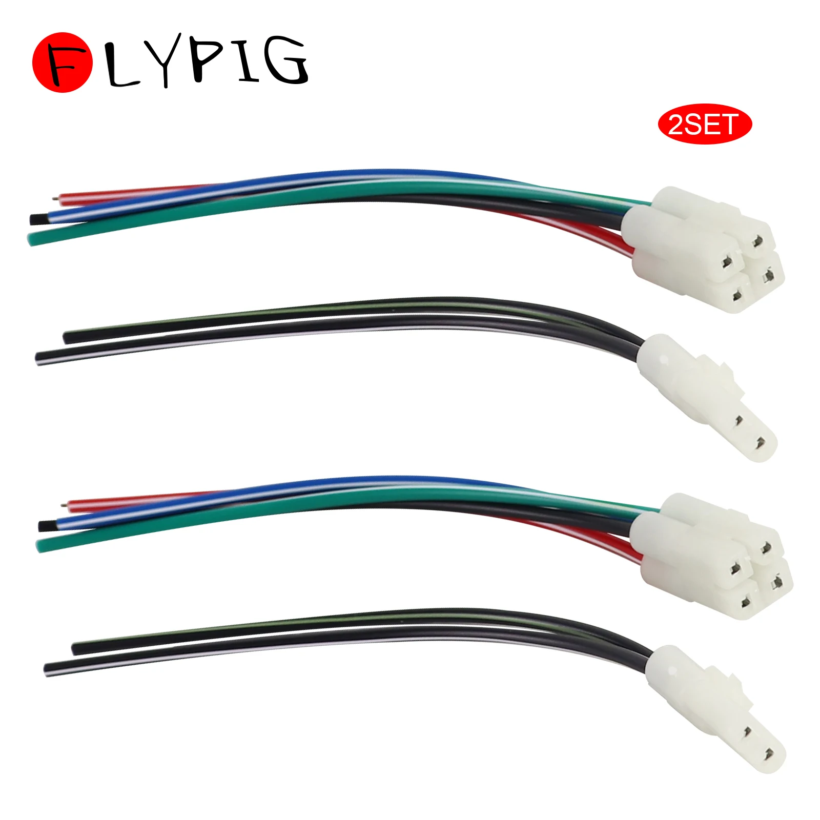 FLYPIG Motorcycle CDI Electric Cable Wire Harness Plug Head for Gy6 4 Stroke 50cc 150cc Scooter Moped At Go Kart