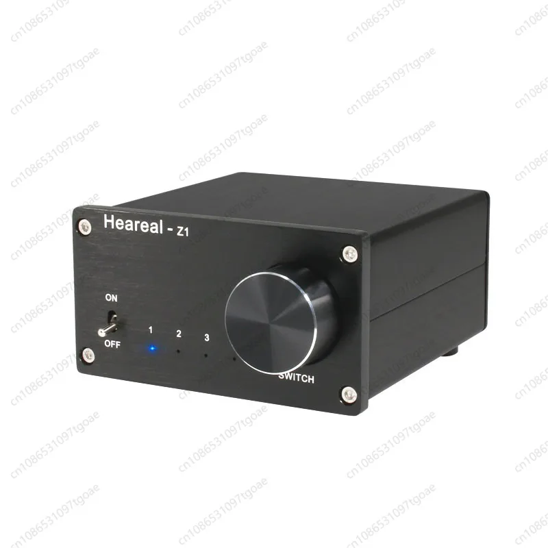 Z1 3-Way Audio Signal Switcher Passive Stereo RCA Input Selector Volume Control Box