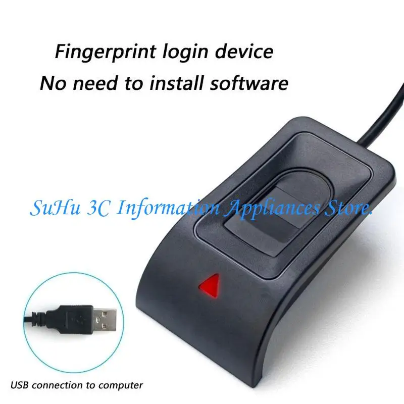  Biometric USB Login Device Capacitive Scanner For Wins 10 11 12 No Driver Required