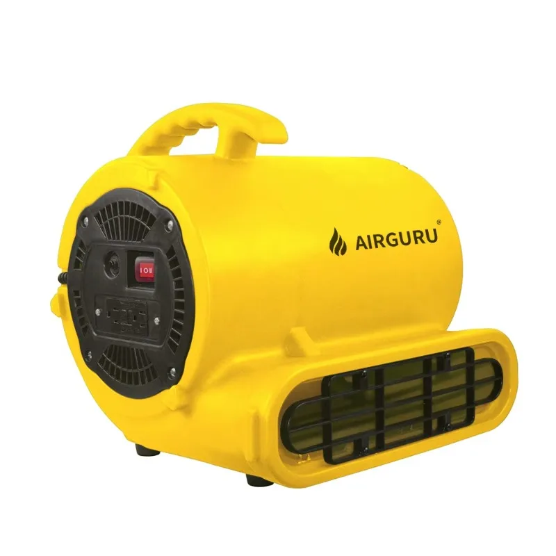 Secador de Alfombras Airguru AM-33, Ventilador de Piso de 1/3 HP B-AIR LASKO, Conexión en Cadena para Restauración de Daños por Agua de Inundación o Huracán