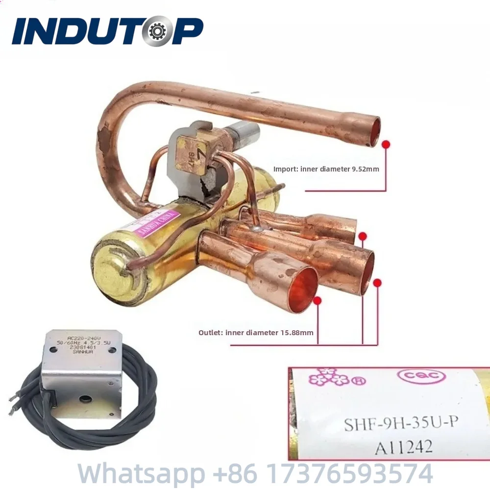 nouvelle-vanne-de-reversal-a-quatre-voies-shf-9h-35u-p-avec-bobine-pour-climatiseur-sanhua-electrovanne-a-4-voies-pieces-de-rechange-pour-climatisation