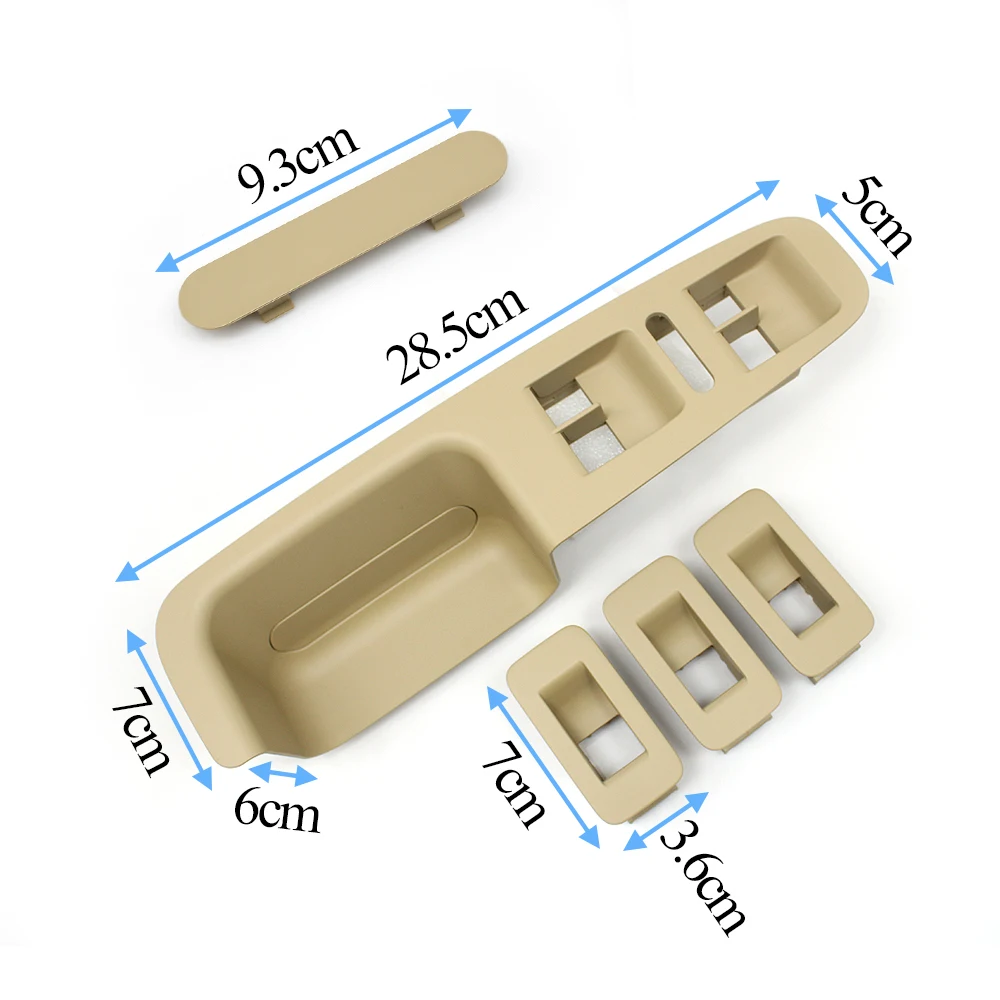 LHD Car Interior Front Rear Left or Right Window Switch Panel For Volkswagen Touareg 2003-2010 7L6867157E75R 7L6959521D75R