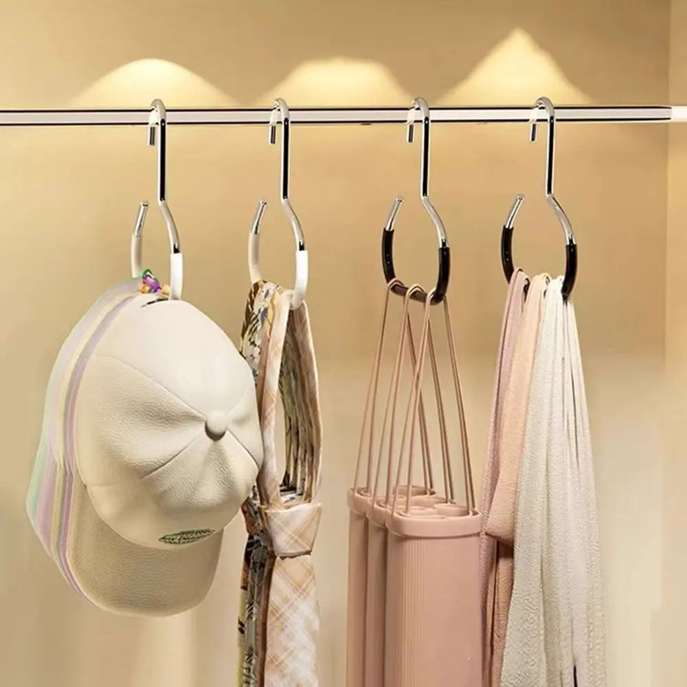 Cintre de chapeau de placard en acier au carbone, 5 pièces, pratique, peut contenir 8 chapeaux, gain de place, cintre de casquette de Baseball, crochet de rangement de chapeau antidérapant pour la maison