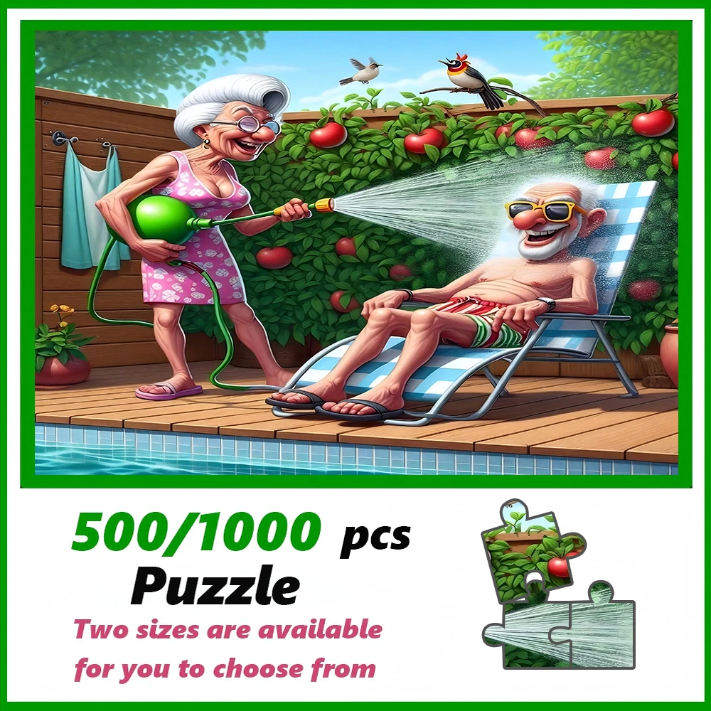 

A high-quality 500/1000-piece puzzle, perfect for adults, is a fun family game that helps relieve stress and is great for birthd