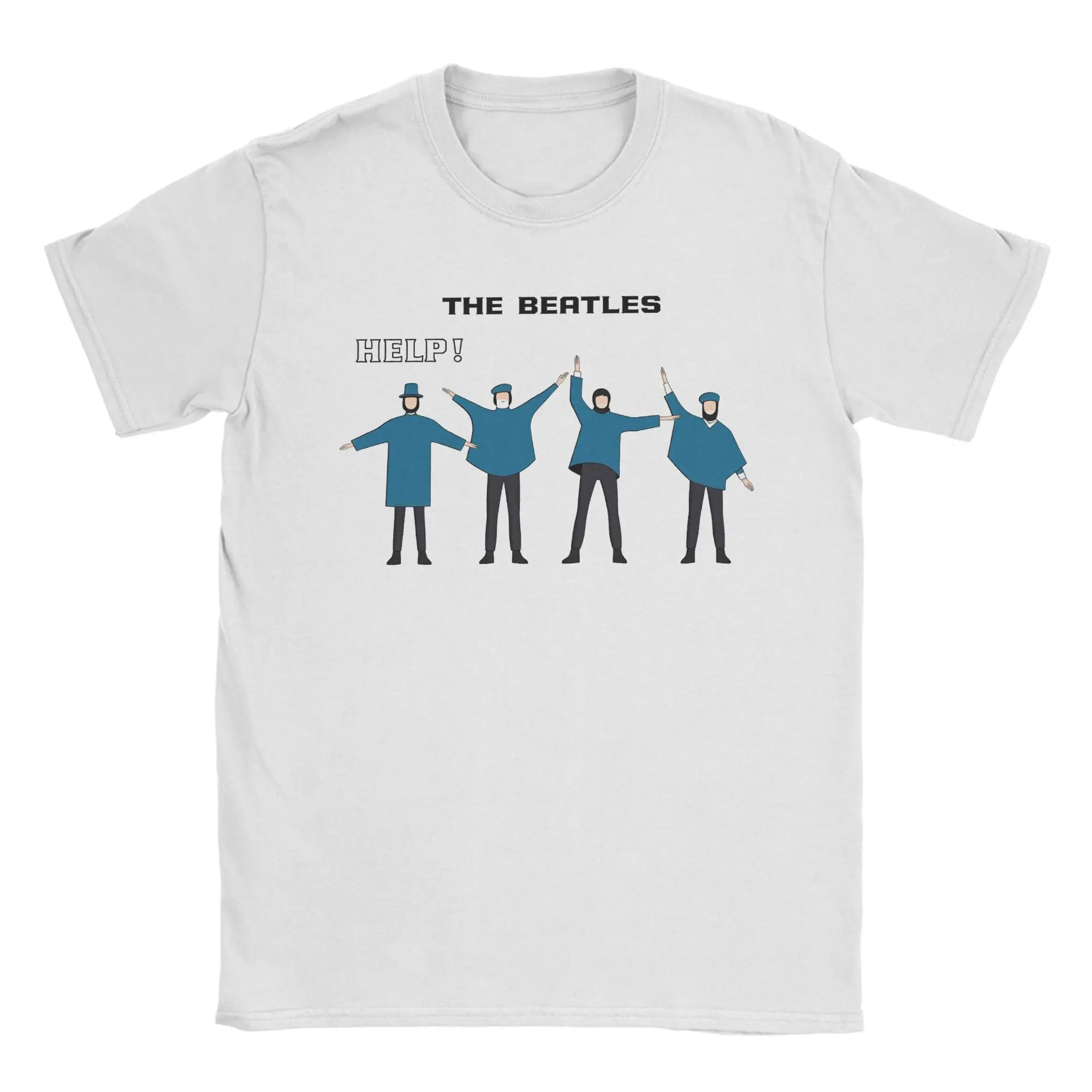 Men T-Shirt B-beatles Help Awesome 100% Cotton Tees Short Sleeve  T Shirt O Neck Clothes Adult