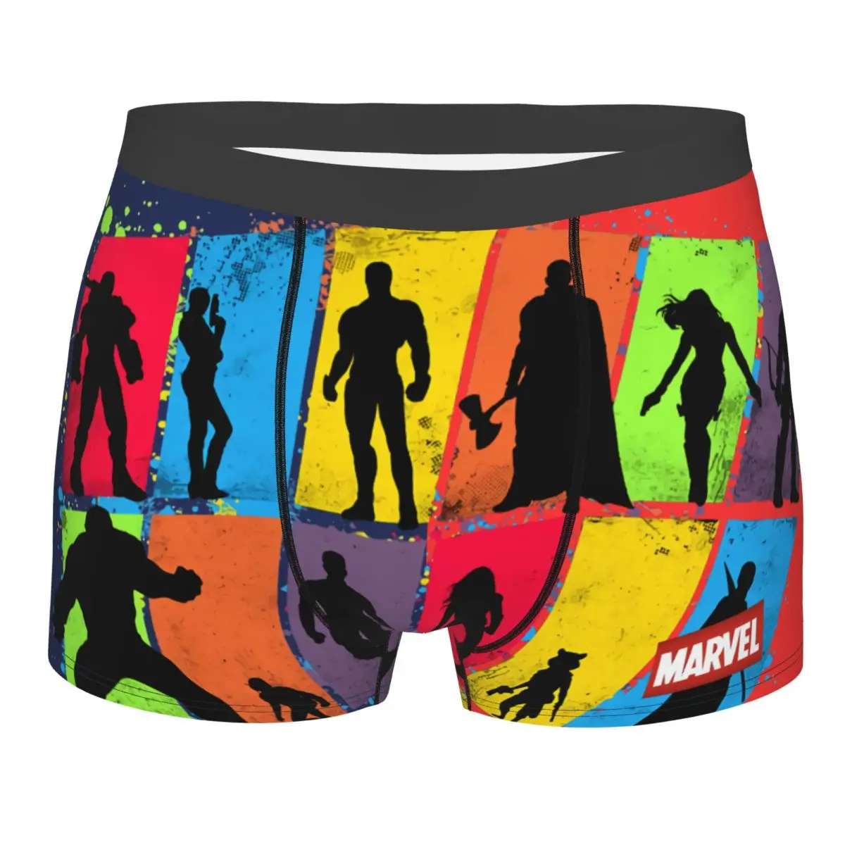 Marvel Disney Captain America Film Underpants Homme Panties Men's Underwear Sexy Shorts Boxer Briefs