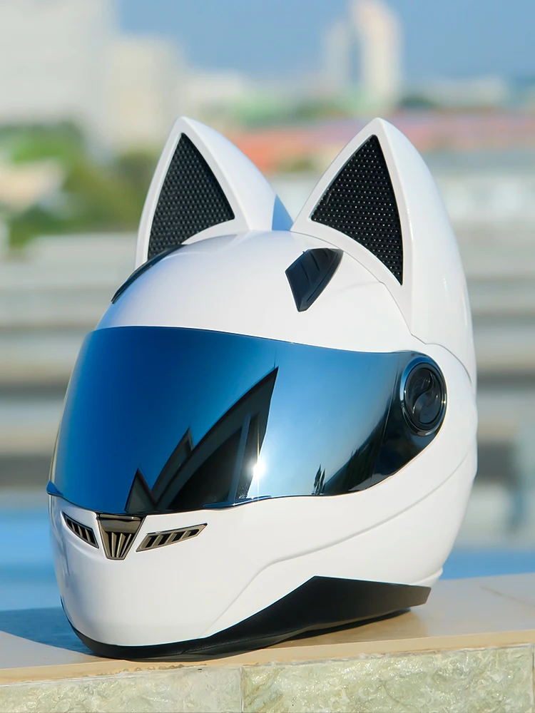 Wyj3c Certified Cat Ear Helmet Girl Couple