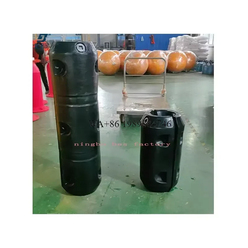 Wmwmnu 300x600mm Plastic Pipeline Float Dredging Pipe Hose Cable Floater for River Lake Marine Project