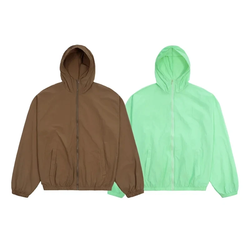 

New Trend KANYE WEST Sunscreen Jacket Couple Casual High Quality Loose Zipper Kanye West Waterproof Nylon Jacket