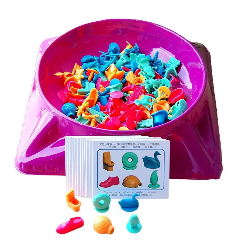 Montessori Schatjacht Speelgoed Kinderen Kleur Vorm Training Sorteerder Spel Ouder-kind Interactief Educatief Spel Speelgoed Voor Kinderen