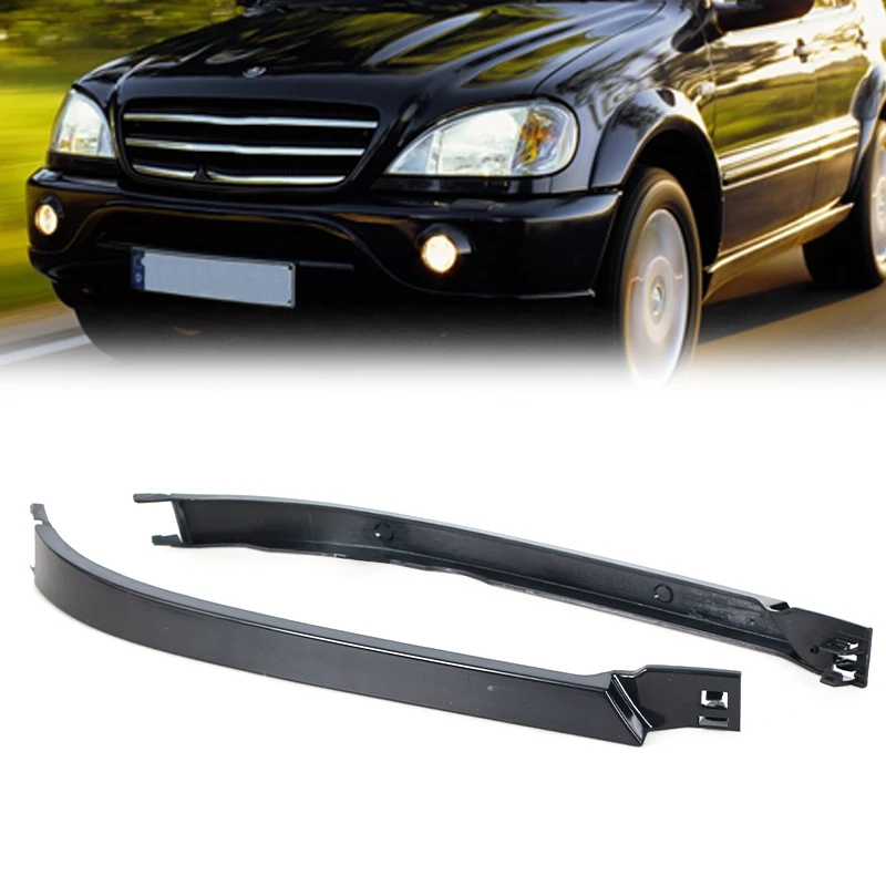 

Front Bumper Headlight Lower Strips For Mercedes Benz W163 ML320 ML350 ML430 Filler Panel Molding Trim 1638260177 1638260277