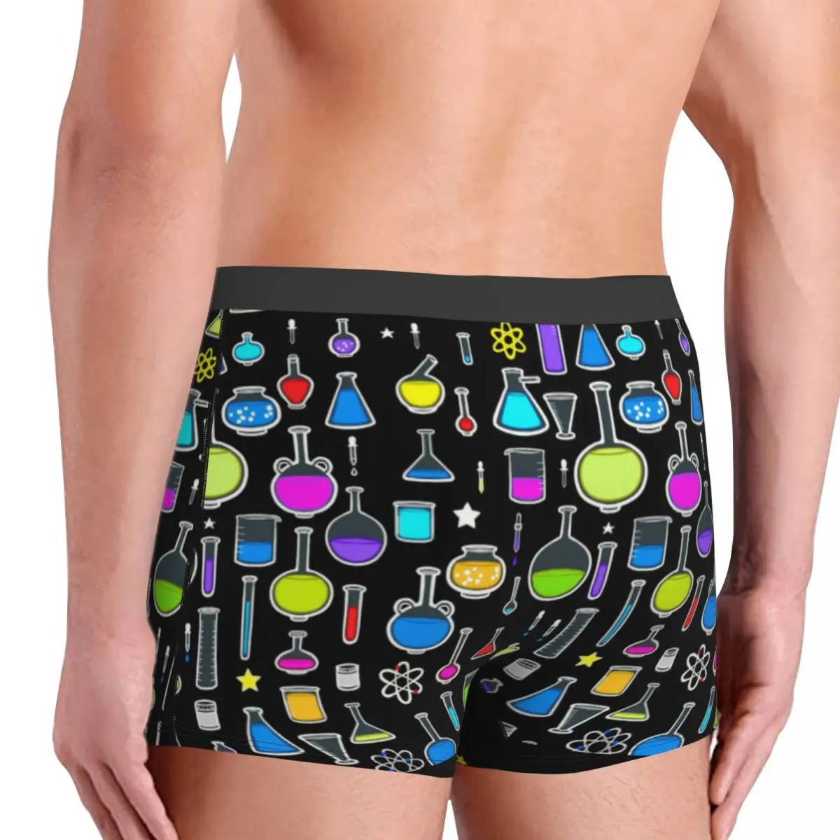 Beakers Laboratory Technology Underwear Men Breathable Science Chemistry Boxer Briefs Shorts Panties Soft Underpants For Homme