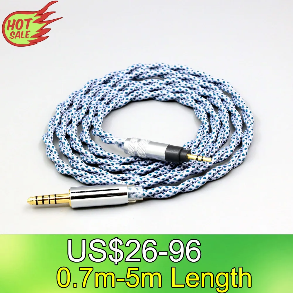 

99% Pure Silver Mix Graphene OCC Shielding Earphone Cable For Sennheiser Urbanite XL On Over Ear Headphone LN008672