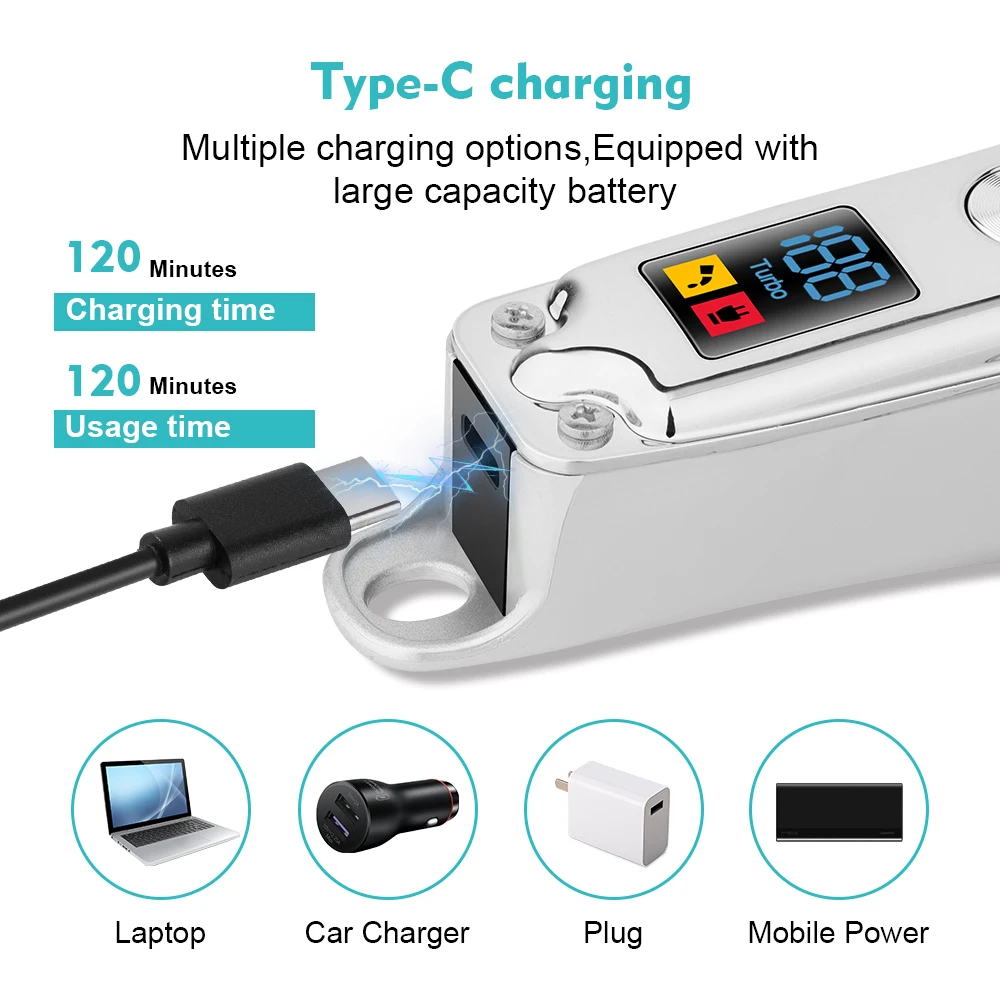 HYN-008 Haarschneidemaschine, elektrischer Haarschneider, wiederaufladbare USB-Haarschneidemaschine für professionelle Friseursalon, Stylisten oder Zuhause für Kinder